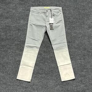 Pianurastudio Jeans Womens 28S Gray Light Wash Mid Rise Skinny Stretch Denim